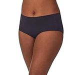 Le Mystere Women's Smooth Shape Leak Resistant Brief, Black, L