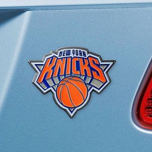 FANMATS 22234 New York Knicks 3D Color Metal Emblem, Diecut Team Logo Auto Emblem