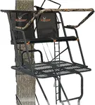 Big Game Spector XT 2 Person Deer Hunting Ladder Climbing Tree Stand with Flex-Tek Seat and Backrest, 17'