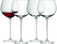 LSA International Wine Balloon Glass 570ml Clear | Set of 4 | Mouthblown & Handmade Glass | WI13