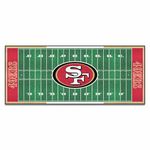 Fanmats 7365 NFL San Francisco 49ers Nylon Face Football Field Runner