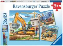 Ravensburger - Construction Vehicle Puzzle 3x49 Pieces