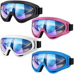 Vatefery 4-Pack Ski Goggles Snow Goggles for Men Women Kids Youth Adults Boys Girls,UV Protection Anti-Fog Snowboard Goggles