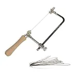 HOMESOM 1PC Coping Saw Steel Frame with 0.3mm Diamond Wire Saw for Wood Stone Jade Metal Cutting Multifunction Hand Tool