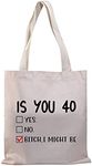 40th Birthday Gift Bag Funny 40th B