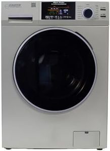 Equator All-in-One Washer Dryer VENTED-DRY 30% FASTER than Condense 15lb 110V in Silver
