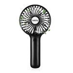 Miady 5000mAh Handheld Portable Fan(7-20 Hours Runtime), USB C Rechargeable Battery Operated 3 Speed Mini fan for Home Office Travel Outdoor and Camping