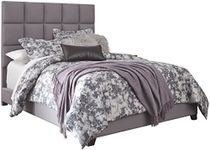 Ashley Furniture Signature Design - Dolante Upholstered Bed - Queen Size - Complete Bed Set in a Box - Contemporary Style - Tan