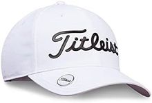 Titleist Golf Players Performance Ball Marker Hat, White/Black, One Size