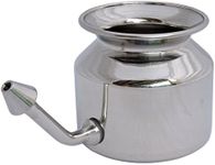 HealthGoodsAU - High Grade Stainless Steel Neti Pot With 5 Sachets of Neti Salt - 500 Ml Capacity