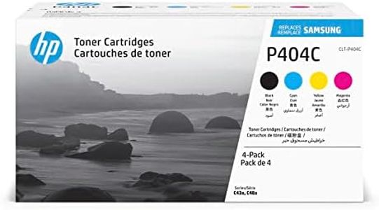 HP CLT-P404C Pack de 4 cartouches de toner noir-cyan-magenta-jaune, pour imprimantes Laser Samsung SL-C430W, SL-C480W, SL-C480FW (SU365A)