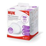 NUK High Performance Disposable Breast Pads | Nursing Pads for Breastfeeding |Instantly Absorbs Breast Milk | Individually Packed | 30 Count