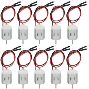KEAcvise 1.5v-6v Type 130 Miniature dc Motor - Electric Motors for arduino, DIY and Hobby Projects (Pack of 10) - ek1450