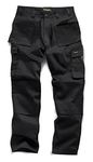 StandSafe Men's WK001B30R Heavy Duty Work Trouser, Black, 30" W / 32.5" L