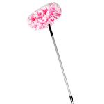 Fuller Brush Fuzzy Fan Duster - Netted Fiber Duster with Slanted Head Cleans Ceiling Fans Walls Bookshelves Door & Window Tops Removes Dust Dirt & Cobwebs (with Telescopic Handle)