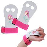 Abeillo Gymnastics Hand Grips for Girls & Boys, Athletic Gymnastics Grips Gymnastics Gloves Gymnastic Bar Palm Protection Sports Accessories for Workout and Exercise (Medium, Pink)