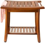 Utoplike Teak Shower Bench Seat wit