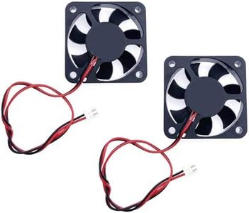 JZK 2PZ 50 * 50 * 10mm 2 pin DC 12V 5010 piccola Mini ventola di raffreddamento silenziosa 50mm con fili, ventola DC brushless in miniatura 5cm, ventola per stampante 3D con cavo e connettor