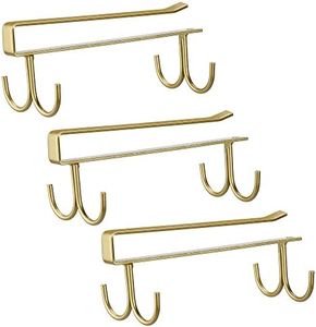 FOMANSH Colgador Utensilios Cocina de Tazas,Soporte debajo del Armario para tazas de vino,Ganchos de Almacenamiento para Tazas,Gabinete, Bufandas Cinturones,Organizador de vasos de Cocina