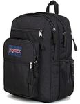 JANSPORT BIG STUDENT Large Backpack, 15 inch laptop compartment, Black (Black)