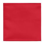 Jacob Alexander Men's Pocket Square Solid Color Handkerchief - Red