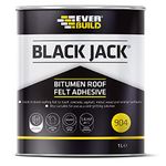 Everbuild Black Jack 904 Roof Felt Adhesive – High Strength – Black – 1 Litre