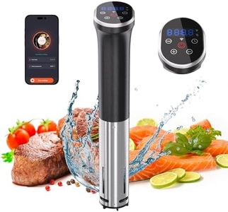 Sixfivsevn WIFI Sous Vide Cooker, Sous Vide Machine 1100W, Ultra-quiet, Fast-Heating Immersion Circulator with Recipes (App Included), Accurate Temperature, Digital Timer, IPX7 Waterproof