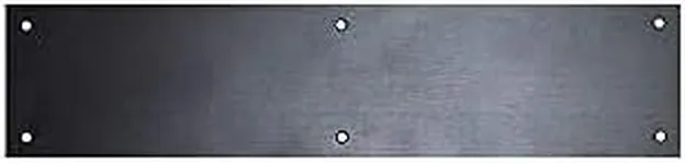 Don-Jo CPG Products - Metal Aluminum Kick Plate - 3/64-inch Thick - Choose The Height and Width for Your Door (Black, 6'' X 30'') (90-681012KP)