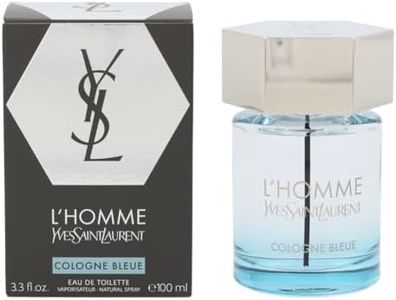 YVES SAINT LAURENT L'homme Cologne Bleue For Men Eau De Toilette Spray, Multicolor, aromatic aquatic, 3.3 Fl Oz