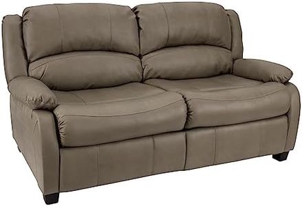 RecPro Charles Collection | 65" RV Hide A Bed Loveseat | Memory Foam Mattress | RV Sleeper Sofa | Pull Out Couch | RV Furniture | RV Loveseat | RV Living Room (Slideout) Furniture | Putty