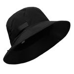 Oversize XXL Cotton Bucket Hat, Unisex Reversible Trendy Fisherman Hats, Double Side Wear Fishing Hat Summer Sun Hat, Y-(quick Dry) Black, XX-Large