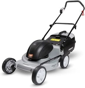 Sharpex 1800W Electric Lawn Mower 18 Inch Blade | Grass Cutting Machine with 70L Grass Catcher Box | Adjustable Height Lawn Mower Electric for Garden, Yard, and Farm (Single Phase 2.5HP motor, Grey)