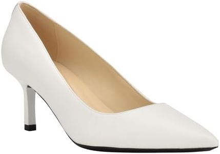 Nine West Women's KUNA9X9 Pump, White 140, 8