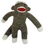 Multipet Plush Dog Toy, Sock Monkey