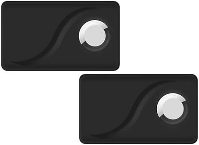 FOLX FAB235 Wallet CASE Holder For Air Tag Tracker Size Of A Credit Card For Wallet Purse Card CASE Slim Safety Anti-Lost Gray (Z Black Card CASE [ Combo Pack Of 2 ])