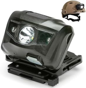 Life Mounts - LED Tactical Helmet NVG Shroud Light - Helmet-Mounted Flashlight Stay Safe and Light Your Way - Designed for Tactical and Ballistic Helmets - Grey