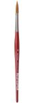 da Vinci Watercolor Series 5580 CosmoTop Spin Paint Brush, Round Synthetic with Red Handle, Size 10 (5580-10), Brown