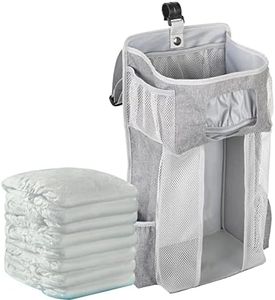 Hanging Changing Table Organizer Diaper Holder Cot Organizer for Crib Car Nursery Organizer for Bathroom, Children's Room, Nursery - Clear Window Caddy Hanger