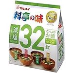 Marukome Restaurant Style Taste Salt Reducued Miso Soup (4 Flavor x 8 each) 32 Meals (Japan Import)