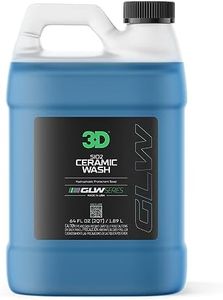 3D SiO2 Ceramic Wash and Wax Soap, GLW Series | Hyper-Glide Hydrophobic Formula | Ultimate Dirt & Contaminant Eliminator | Protects Paint | DIY Car Detailing | 64 oz
