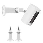 (Metal 2 Pack) 360 Degrees Adjustable Security Wall Mount for Ring Stick Up Cam/Ring Indoor Cam(1st Gen)/Wyze Cam/Eufy Cam/Arlo Cameras, Fits All Cameras with Standard 1/4 Threaded Holes-White