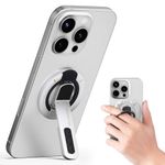 ZORBES® Magnetic Phone Holder Ring Grip Desk Phone Support, 360° Rotating Foldable Kickstand with Stress Relief Press Beans, Hands-Free Desk Phone Mount