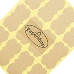 Kraft Labels (x36) - DIY Blank Kraft Stickers - for Jam Jars, Home Baking, Handmade Gifts, Cosmetic Tin/Pot Labelling & Craft