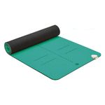 Electric Heated Yoga Mat, Winter Yoga Training Mat Temperature Adjustable 10-60℃, Timer 1-12H TPE Soft and Non-slip Warm Yoga Mat (Color : Green)