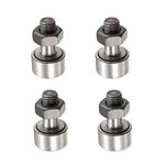 HiPicco Cam Follower Track Runner Bearings, CF8/KR19 Needle Roller Bearing 19mm Roller Diameter Stud Type Track Cam Followers for Machine Tool Guide Rail and 3D Printers 4pcs