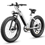 CYCROWN CycVerve Electric Bike for Adults, 1000W Motor Step-Thru Cruiser Ebike, 48V 15.6Ah Removable Battery, 45km/h Speed, Up to 120km Range, 26" x4.0 Fat Tire, Full Suspension Commuter E-Bike