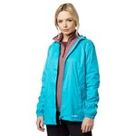 Peter Storm Women's Packable Waterproof Jacket with 2 Zipped Hand Pockets and Adjustable Hood, Pac A Mac, Rain Coat, Cagoule (UK, Numeric, 10, Regular, Regular, Blue)