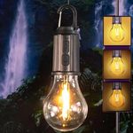 DesiDiya® Rechargeable Camping Lights Waterproof LED Bulb Tent Lights with USB Cable 3 Modes Hanging Camping Lantern, Hanging Lamp for Hiking, Emergency, Camping, Household, Car Repairing (Pack of 1)