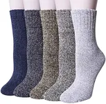 Loritta 5 Pairs Womens Wool Socks T