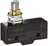 Omron Z-15GQ-B General Purpose Basic Switch, Panel Mount Plunger, Medium OP, Screw Terminal, 0.5mm Contact Gap, 15A Rated Current